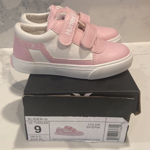 Brand New, Never worn Toddler Size 9 Pink Hurley Shoes